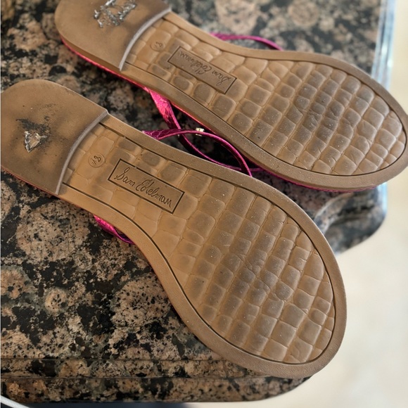Sam Edelman Metallic Sandals Hot Pink 8.5 - Picture 3 of 4